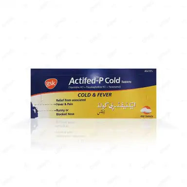 Actifed-P Cold Tablets (1 Strip = 10 Tablets)