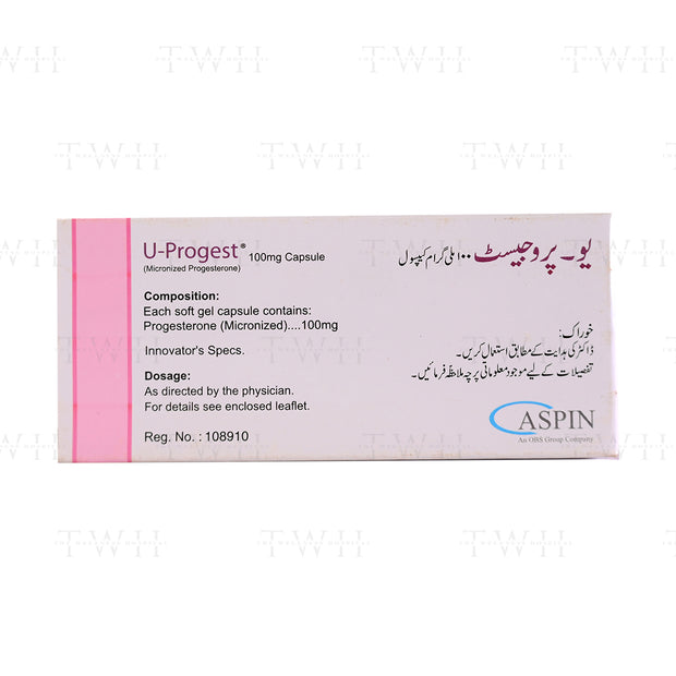 U-progest Softgel 100mg