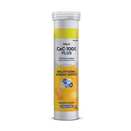 Cac-1000 Plus Mango (Sugar Free) Effervescent Tablets (1 Bottle = 20 Tablets)