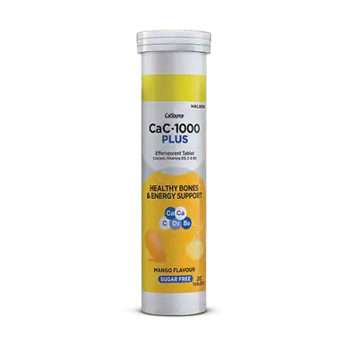 Cac-1000 Plus Mango (Sugar Free) Effervescent Tablets (1 Bottle = 20 Tablets)