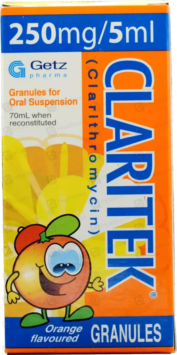 Claritek 70ml Suspension 250mg/5ml